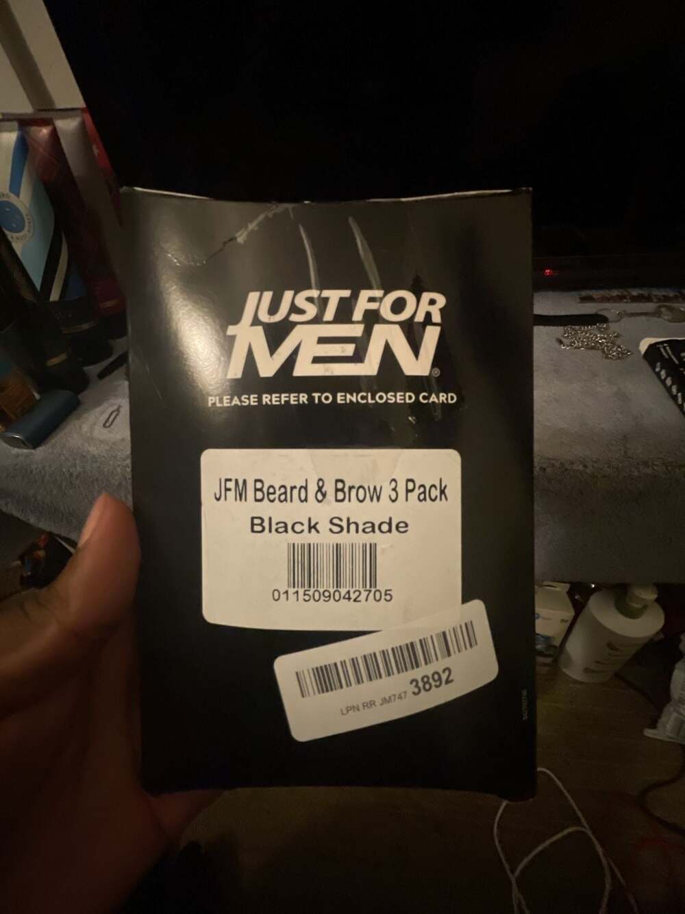Just For Men 1-Day Beard & Brow Color Black Shade Pack of 3